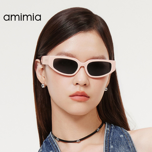 amimia·ALARM时尚板材窄框猫眼墨镜女高级感防紫外线太阳眼镜