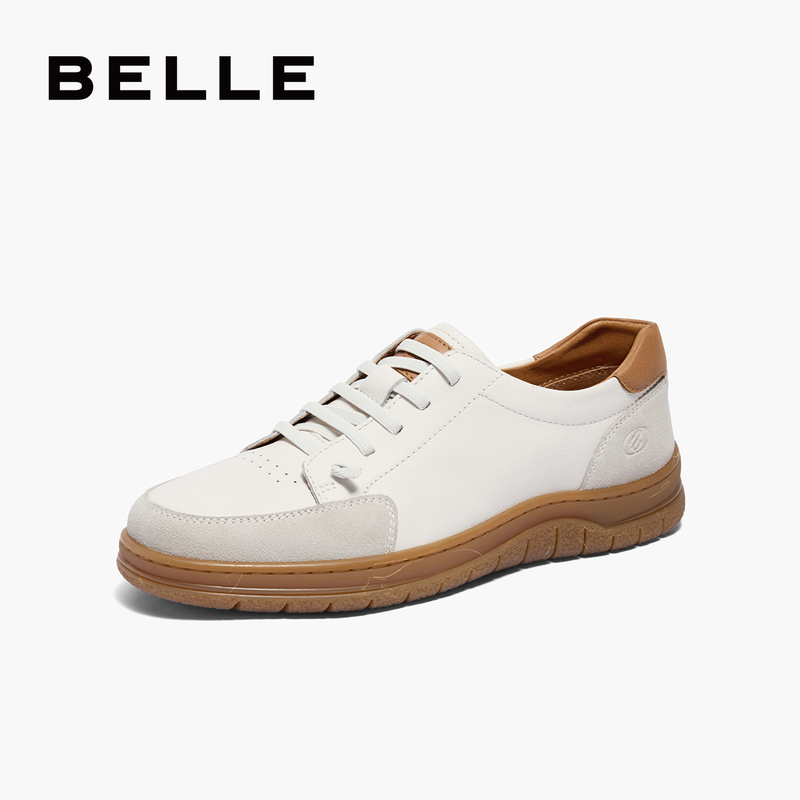 百丽专柜正品真皮休闲鞋男鞋