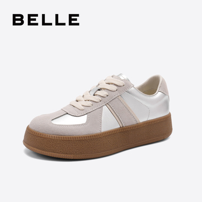 百丽厚底运动德训鞋女