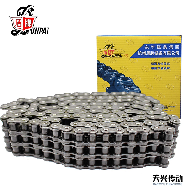 征和东华自强盾牌三排滚子链条工业传动链06BC08AB10AB12AB16AB-3