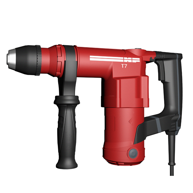 恒丰T7轻巧型单用方柄电镐30气缸工业级大功率混凝土开槽电动工具