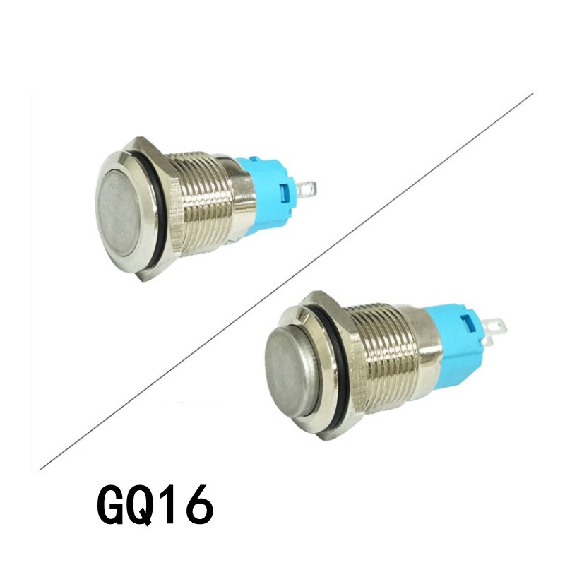 金属开关 防水开关 GQ22 GQ19 GQ16 复位自锁电源开关 防水按钮