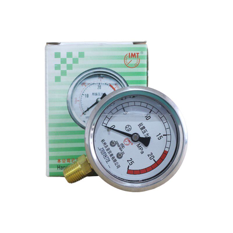 耐震压力表YN-60 0-10/15/25/40MPA 1/4 14*1.5YN60油压表液压表