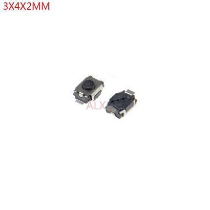 100PCS 3X4x2mm 2PIN smd TACT push button switch Micro key p