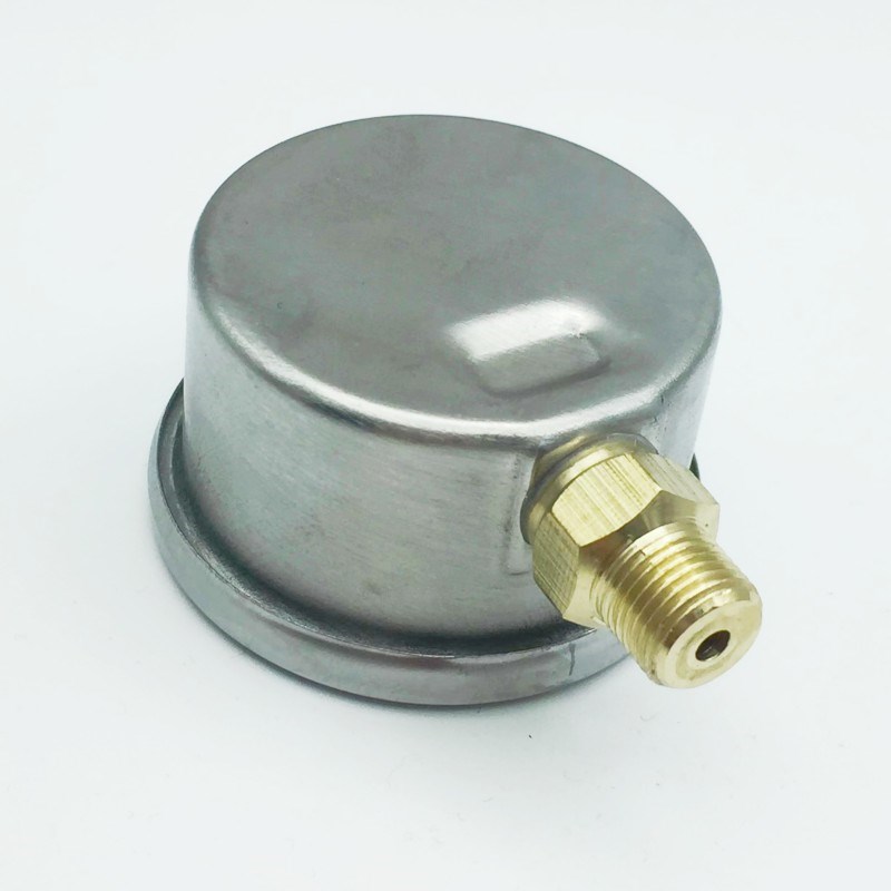 YN40耐震压力表充油液压表螺纹8分之一真空负压抗震0-1Mpa/1.6Mpa