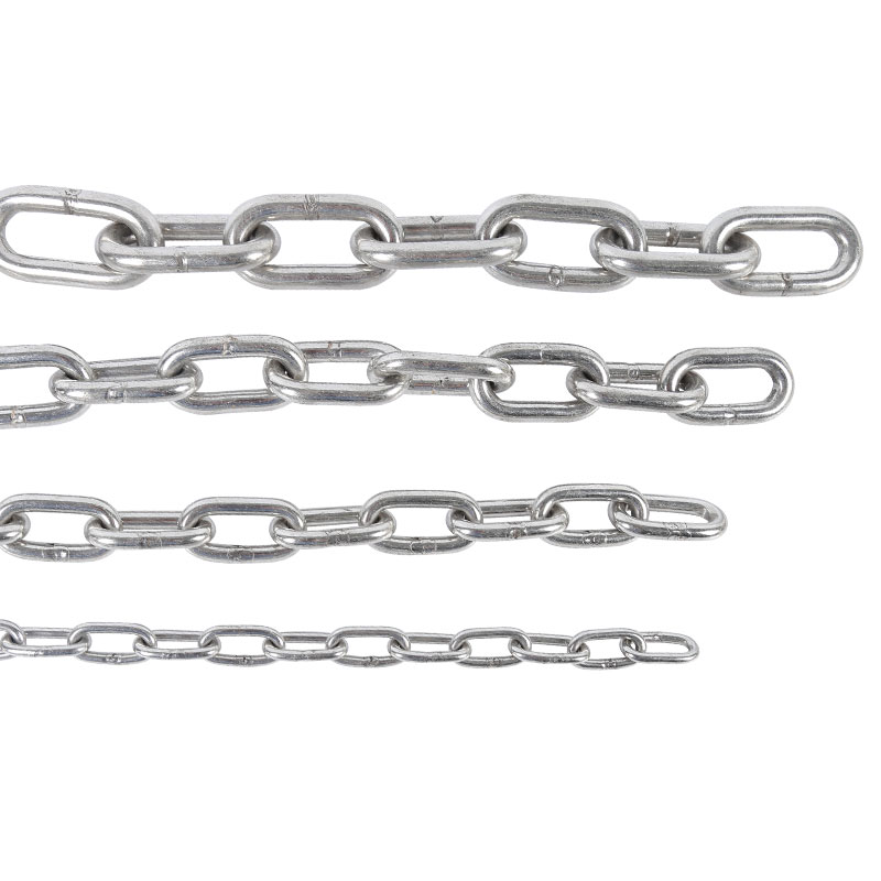 304不锈钢链条无缝长环短环加粗户外工业链条传动链条晾衣链铁链