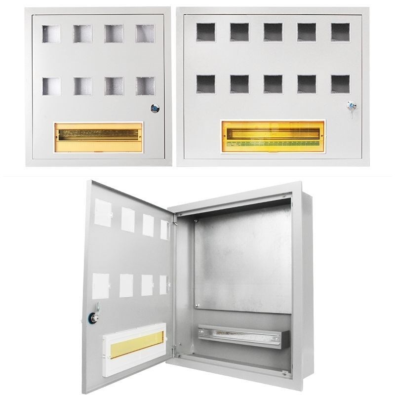 新品新家用单相电表箱1户2户3户4户5户6户8 10户明暗装嵌入式铁壳