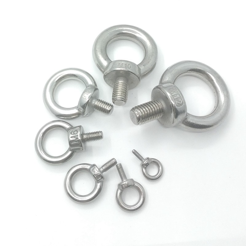 圆环吊钩螺钉吊耳带圈吊环螺栓304不锈钢螺丝MM6M8M10镇店之宝人