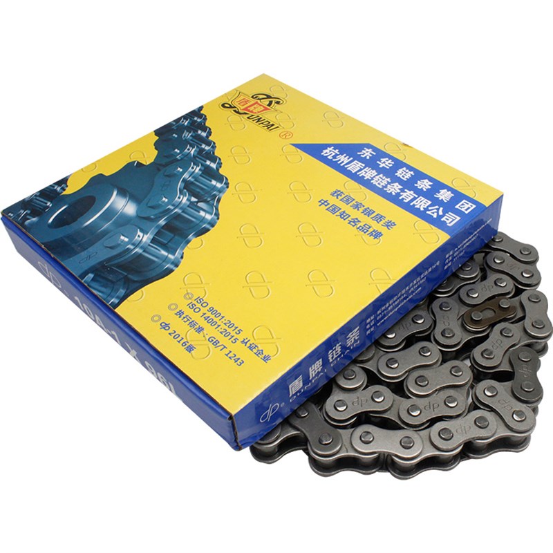 盾牌工业齿轮传动链条3/4/6分/06/08B/08/10/12/16/20A单排滚子链