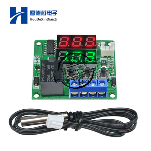 W1219 双LED数显高精度设y备数字温度控制继电器温控开关5V12V