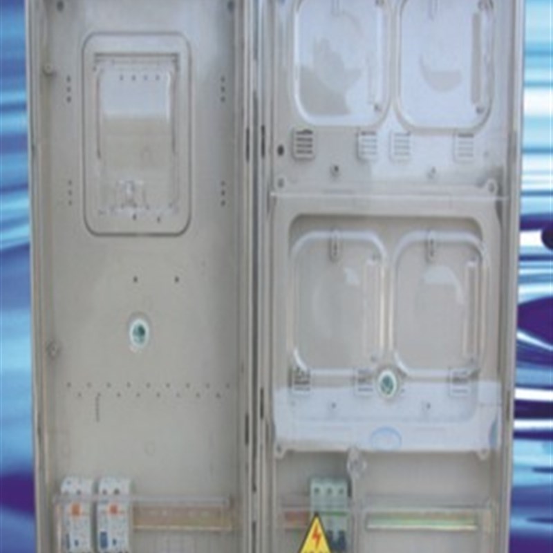 四位透明电表箱  带主控箱 左右安装 电能表箱 单相电表箱 开关箱