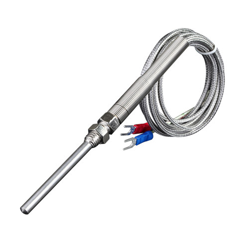 热电阻M8温度传感器K型温控仪探头E型温控器测温线探针式热电偶