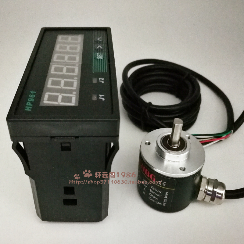 封边机计米高精度滚轮式计米器电子数显编码器计米轮长度控制器