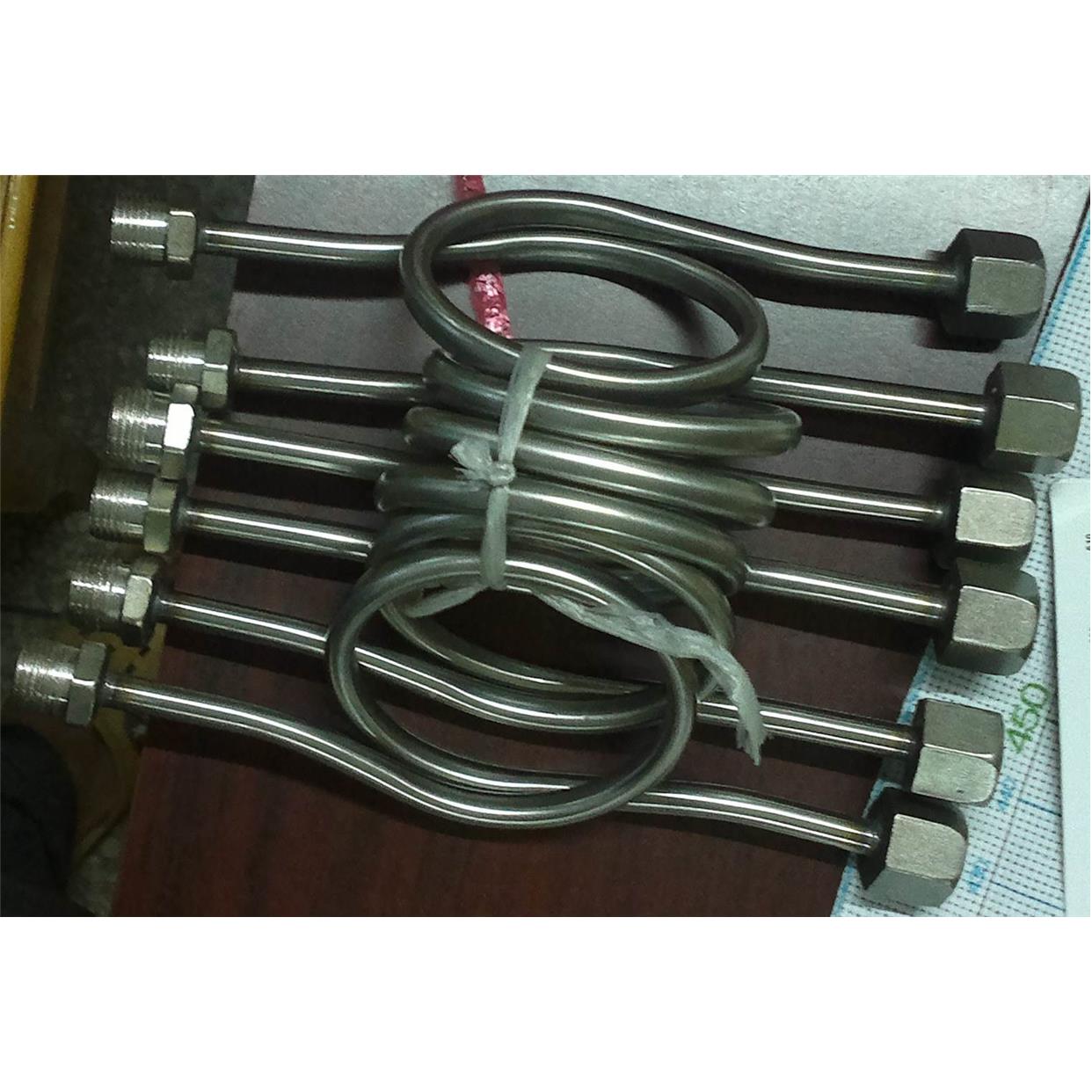 厂家直销 全不锈钢缓冲管 100mm 压力表专用 牙M20*1.5转4分*
