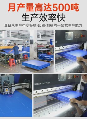 厂家现货户外加厚pp钙塑周转箱白色中空板防水抗压循环斜口库位盒