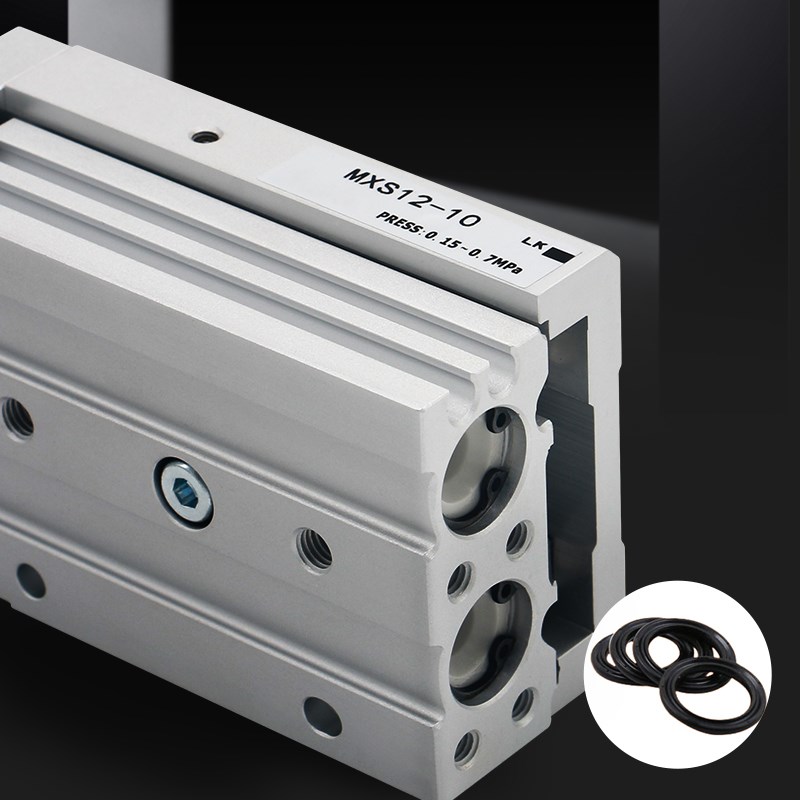 气动小型精密导轨滑台气缸MXS6-10-20-30-40-50A AS AT  B BS BT