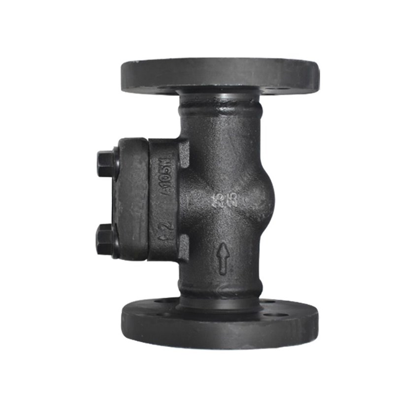 锻钢法兰止回阀H44/41H-25/40/100C升降旋启蒸汽A105防倒流逆止阀