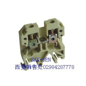 接线端子 SAK/JXB-6EN  800V 41A 6mm? 卡轨式端子 IEC947-7-1
