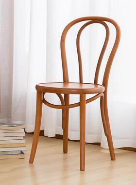 曲木18号椅子咖啡圆背藤椅法式复古酒店茶室thonet桑纳索耐特椅