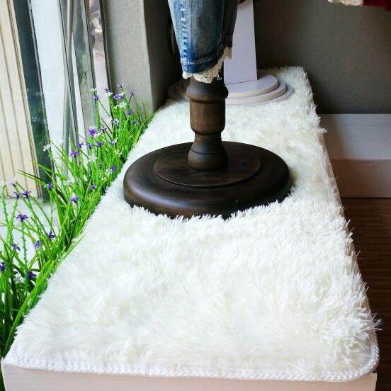 WBZ7白色拍照地毯客厅茶几卧室床边地毯毛毯服装店橱窗地毯装