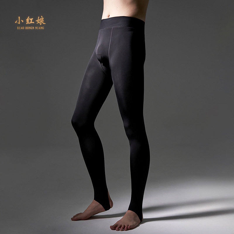 秋冬光腿神器男士肉色打底裤修身高腰加绒保暖一体性感jj套连裤袜