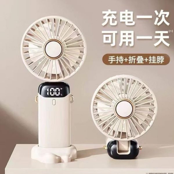 学生静音超长续航可折叠USB风扇手持小风扇充电式大风力桌面