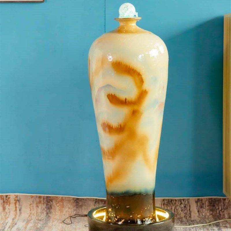 招财流水摆件创意家居玄关客厅桌面办公室循环P水喷泉开业乔迁礼,家居饰品,流水摆件,淘宝优惠券,粉丝福利购,淘宝优惠卷