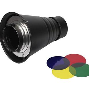 影室闪光灯大号束光筒摄影灯光附件人像摄影棚器材R猪嘴保荣卡新