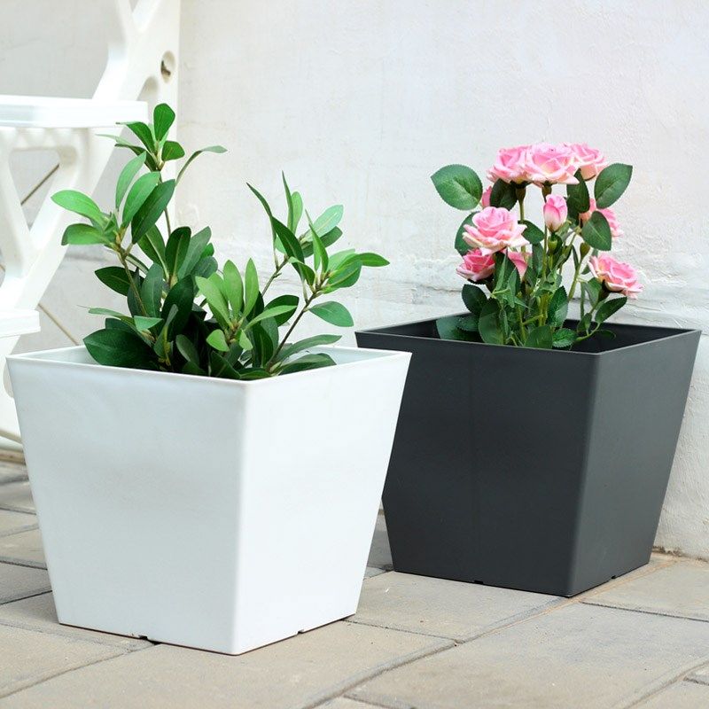 正方形仿水泥树脂花盆简约欧式环保轮托花盆客厅阳台户外加厚花槽,鲜花速递/花卉仿真/绿植园艺,花盆,淘宝优惠券,粉丝福利购,淘宝优惠卷