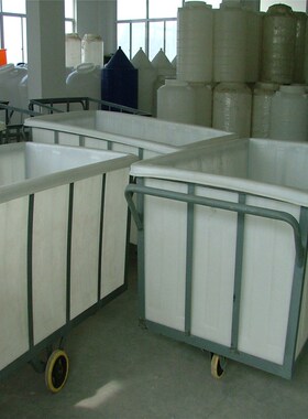 厂家1500L牛筋白色PE塑料大方箱子塑胶周转桶耐酸碱腐蚀加厚