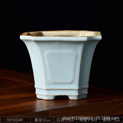 厂家直供四方造景花盆小号景盆陶瓷透气盆栽绿植文竹专用多肉花盆
