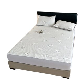 A类夏季冰豆豆凉席三件套可机洗床笠款冰丝凉席凉感软席子空调席