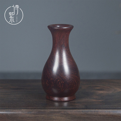 【保平】印度小叶紫檀宝瓶手把件老料净瓶文玩盘玩男女款把件摆件