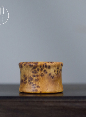 太行崖柏扳指老料满瘤疤雀眼男士把玩指环木戒指随身盘玩手把件