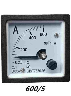 99T1-A型指针式交流电流表10/5A 20/5A 40/5A 100/5A 400/5A直通