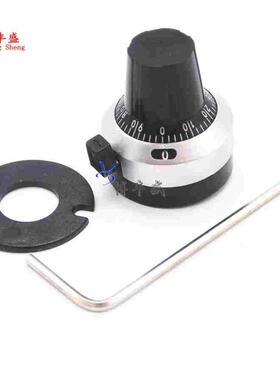 WXD3 3590S电位器旋钮 带紧锁 一位数字线数 刻度旋钮帽子 10圈