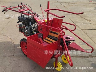 192微耕机玉米收获机手扶车式前置单行玉米割台秸秆粉碎还田