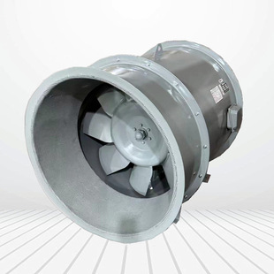 6.5 6.5kw 正压排风机 带消声段型双速混流风机SWF 管道式