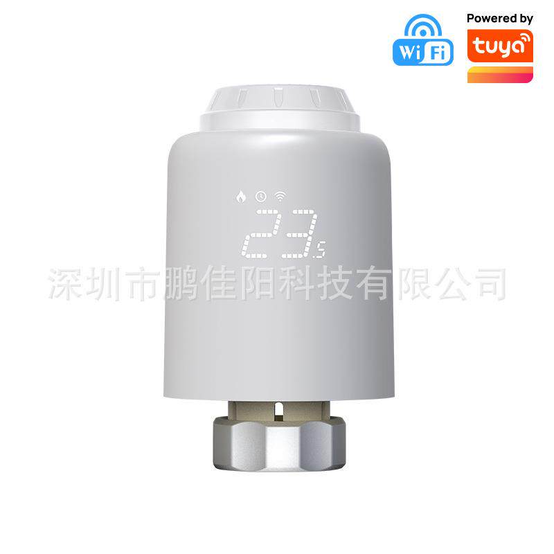 智能暖气片阀门超低功耗超长待机ZigbeeLED屏恒温散热器阀TRV601