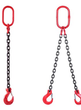 G80锰钢链条吊索具套装定做起重吊钩环组合铁链起重吊具吊车吊链