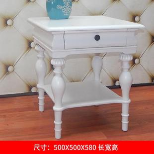 沙发边几欧式 美式 角几床头柜家用小桌子侧边柜客厅边桌茶几小方桌