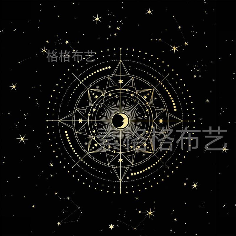 塔罗桌布加厚绒布塔罗牌推牌布直播拍照背景布仪式布taro月相罗牌