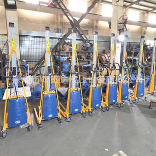 150KG不锈钢轻型半电动堆高车升降搬运叉车 迷你型电动工位车100