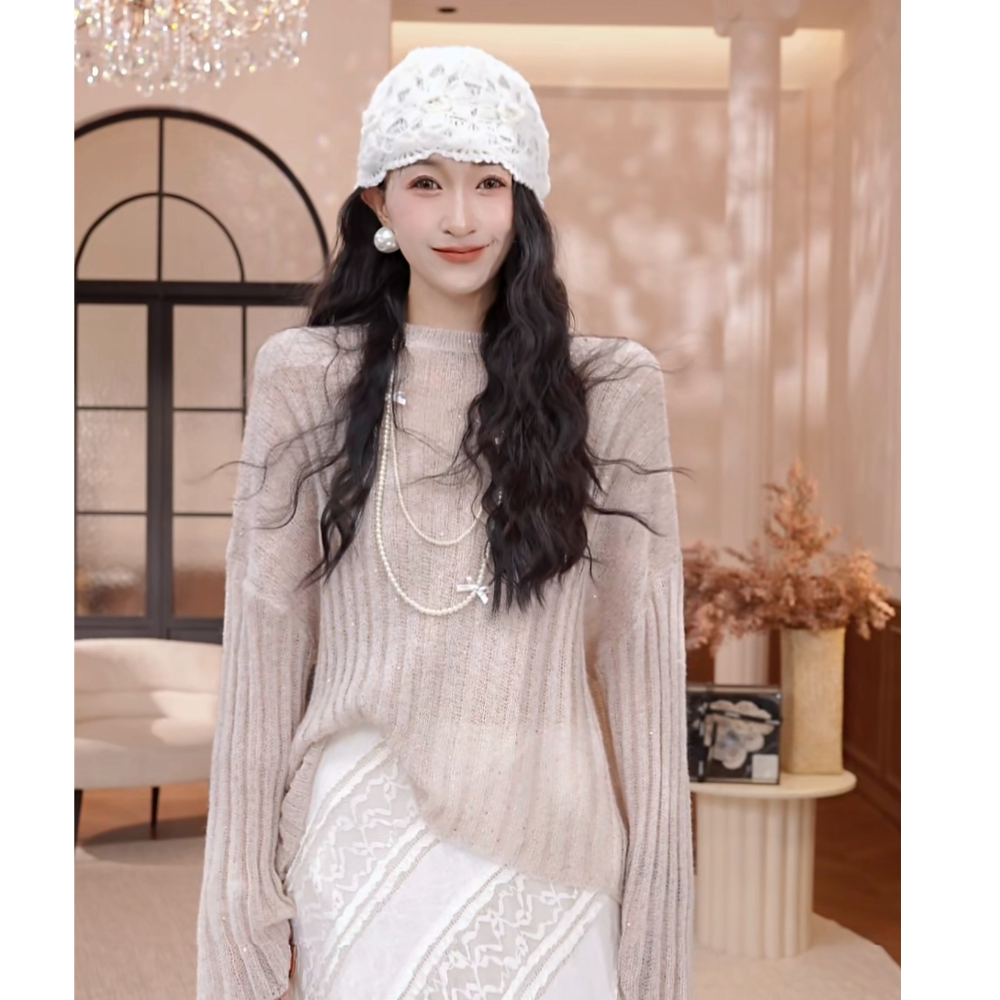 BEAUT SAY“闪辰”慵懒毛衣
