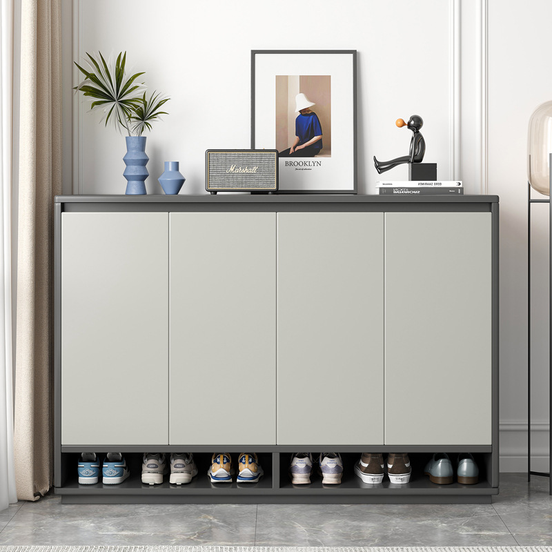 实木鞋柜家用门口外2023新款爆款入户门玄关柜一体阳台收纳储物柜