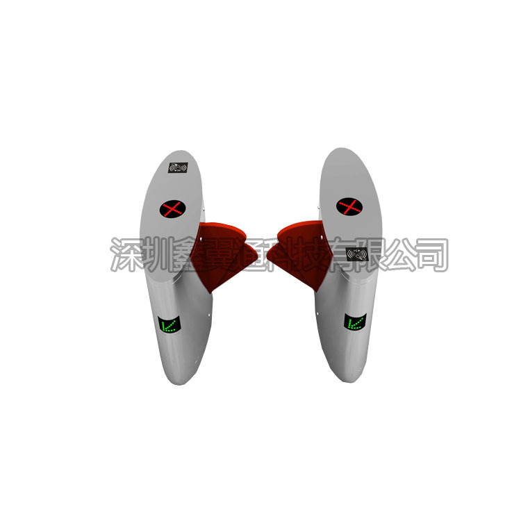 翼中翼残疾人通道闸机 指纹刷卡双翼翼闸 加宽通道翼闸门禁系统