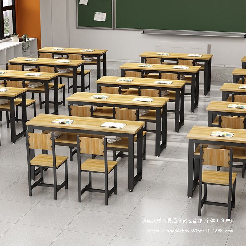 会议室培训班条形长方形课桌椅