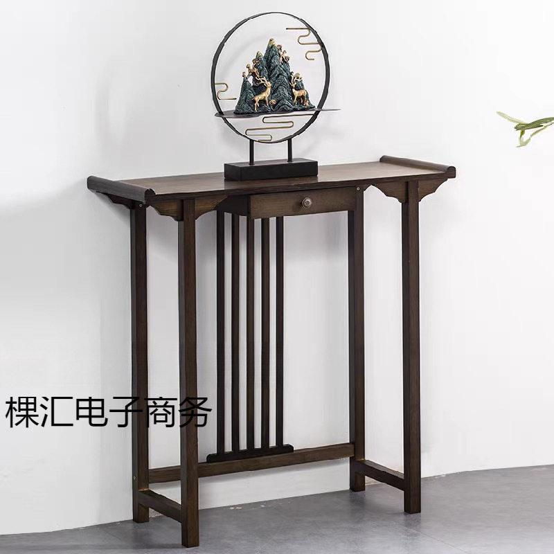 新中式超窄玄关供桌入户门厅