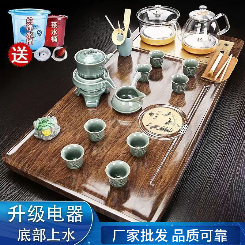 泡茶套装茶具家用茶盘客厅自动一体陶瓷功夫自动上水玻璃壶器