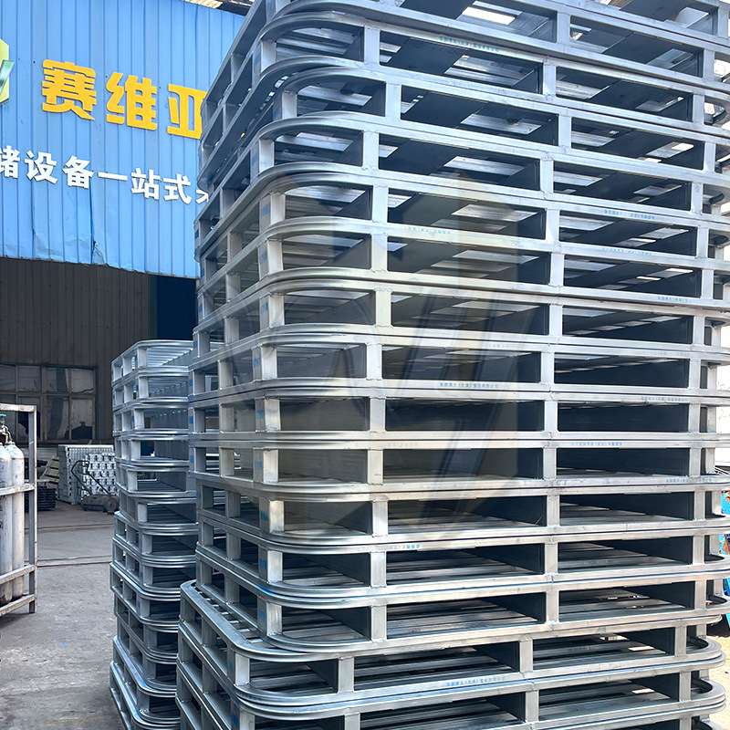 钢制托盘重型仓库叉车铁金属栈板物流铁卡板防潮防滑铁托盘